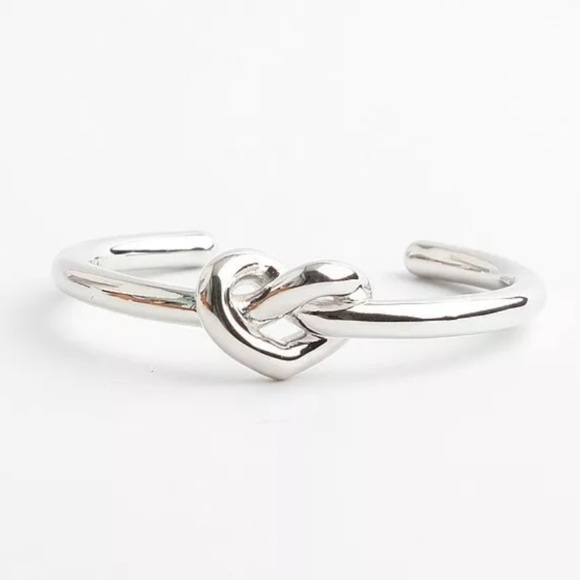 kate spade Jewelry - Kate Spade Silver "Loves Me Knot" Cuff Bracelet